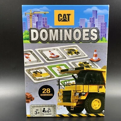 28 Dominos Game CAT Construction Trucks Educational Learning New 2020 Kids 3+ - Image 1 of 2