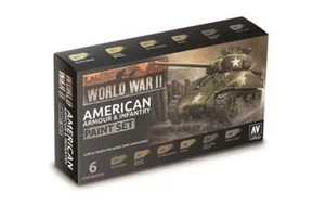 70203 WW2 American Armour & Infantry Paint Set Vallejo Flames of War GF9 - Picture 1 of 1