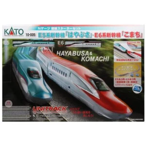 KATO N Gauge10-005 Shinkansen E5 Hayabusa & E6 Komachi Double Track Starter Set - Picture 1 of 3