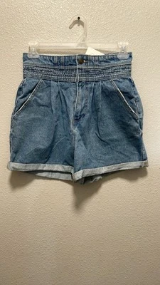 Pantalones cortos vaqueros GB azul cintura alta talla 11 Foto 1 de 4