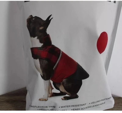 Chaleco acolchado chaqueta para perro 32 grados S/M/L/púrpura, rojo, azul fácil orificio para correa Foto 1 de 4