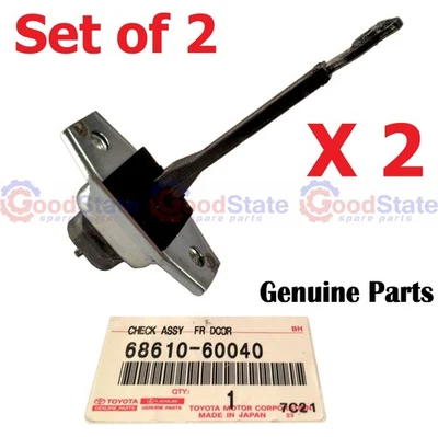 Genuine LandCruiser VDJ79 VDJ78 VDJ76 Front Door Check Arm Stop Strap x2 - Image 1 of 4