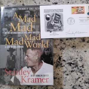 Staney Kramer SIGNED Envelope Autobio Director Hepburn Tracy Vivien Bogart HC/DJ - Bild 1 von 11