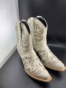 $329 JB Dillon Reserve Embroidered Western Cowgirl Boots JBRP2022B SZ 8.5 - Picture 1 of 5