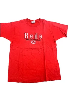 1998 Vintage MLB Cincinnati Reds Baseball Tee Size L/xl - Picture 1 of 5