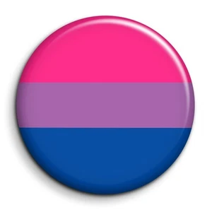 Bisexuelle Flagge - Badge Anstecknadel 38mm Button Pin - Bild 1 von 5
