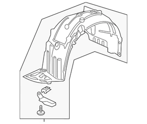 Genuine Honda Fender Liner 74151-TBA-A00 - Picture 1 of 3