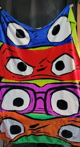 Manta TMNT Mutant Mayhem 2023 60" X 40" felpa peso ligero campamento acurrucado - Imagen 1 de 14