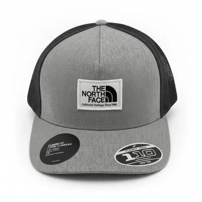 Gorra de camionero con parche The North Face Keep It unisex gris blanco cierre a presión nueva con etiquetas Foto 1 de 4