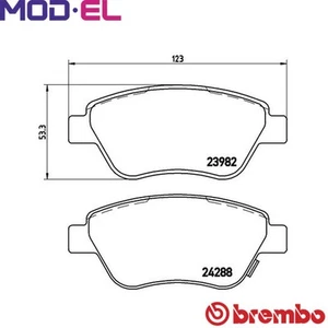BRAKE PAD SET DISC BRAKE P 59 051X FOR OPEL CORSA/Hatchback/Van ADAM FIAT - Picture 1 of 7