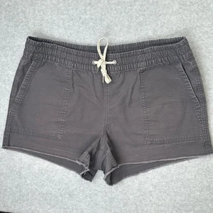 Vuori Vintage Ripstop Short Womens Medium Grey Raw Hem Casual Athleisure VW385 - Picture 1 of 10