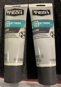 Lot of 2- SUPER TECH Marine Power Trim and Tilt Fluid 10 oz - Foto 1 di 1