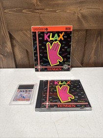 Vintage Klax TurboGrafx-16 TG16 Video Game Shrink Tengen Arcade Puzzle CIB
