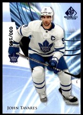 2020-21 SP Game Used Blue Burst John Tavares 030/165 Toronto Maple Leafs #54
