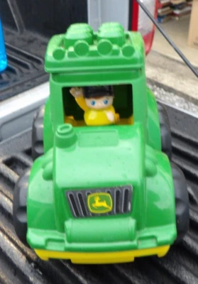 Mega Bloks John Deere Tractor Truck Car Figure Building Toys Collectible Set 2 - Image 1 of 4