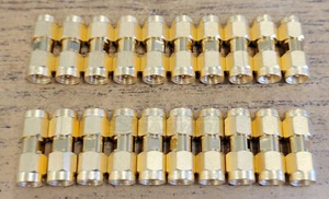 Lot 20 SMA Adapters M-M - Picture 1 of 3