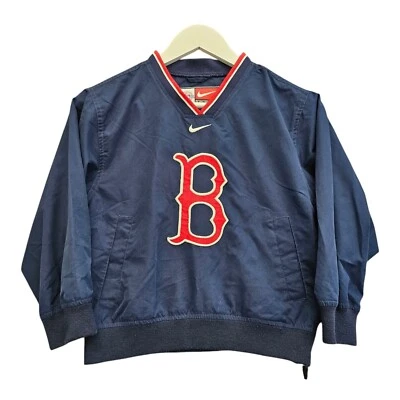 Nike Boston Red Sox Pullover Kids 8-10 Yrs Navy MLB Sweatshirt US Jumper K186 - Image 1 of 4