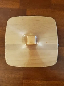 NEW NOS Longaberger Wood Crafts Replacement Lid w Knob Only, Game Duo 7.5"x7.75" - Picture 1 of 3