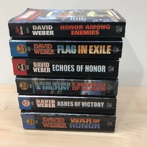 Science Fiction Fantasy Books Lot of 6 DAVID WEBER SCI-FI ASSORTED - Picture 1 of 9
