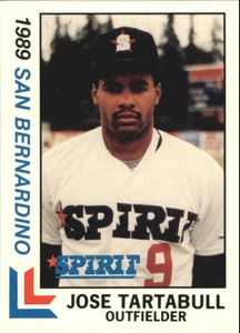 1989 San Bernardino Spirit Best #18 Jose Tartabull Jr.