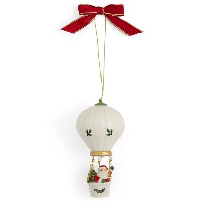 Spode Christmas Tree Hot Air Balloon Dolomite Ornament, 4 Inch - Image 1 of 4
