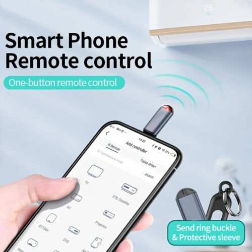 Universal Mini Smartphone IR Remote Controller Adapter ForTV Air Conditioner Fan