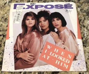 EXPOSE’- WHEN I LOOKED AT HIM 45RPM 7” ARISTA Records AS1 9868. Picture Sleeve - Picture 1 of 4