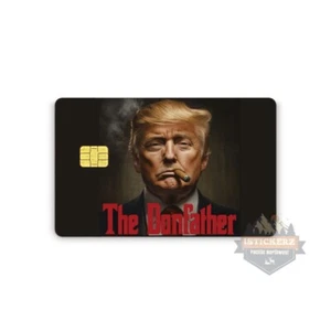 Pegatina para tarjetas de crédito pieles de vinilo Trump el Donfather - Imagen 1 de 2