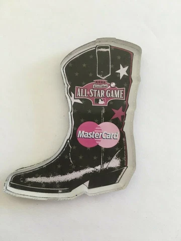 MLB 2004 All Star Game Houston Astros Master Card Western Boot Fridge Magnet Cover