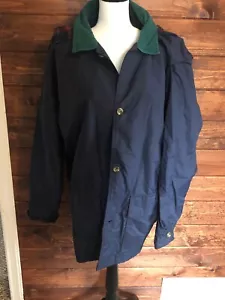Charles River Apparel Giacca Cappotto Donna XL Blu Navy + Plaid Foderato Bottoni - Foto 1 di 7