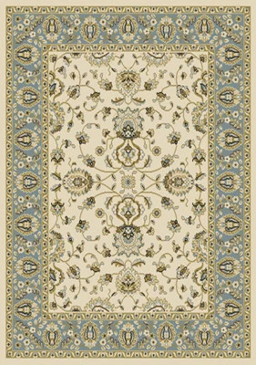 REGENCYRUGS Traditional Blue Border Oriental Area Rug 5x8 Persien Carpet - Actual 5'2"x7'2"
