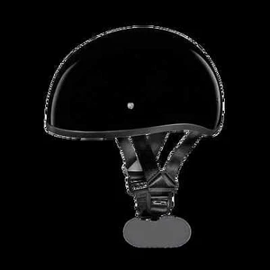 Casco Daytona DOT Skully - negro brillante - Imagen 1 de 2