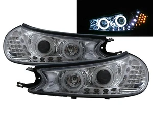 MONDEO HC/HE MK2 96-01 4D/5D Cotton Halo LED R8Look Headlight CH US for FORD LHD - Picture 1 of 5