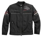 NEW Harley-Davidson Mens Colton Moto Casual Canvas Jacket Black 97577-16VM Sz XL