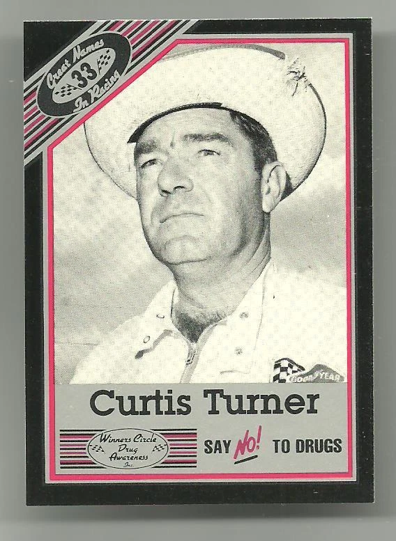 1989 Vintage Winners Circle #33 Curtis Turner Race Card NrM Hi Grade - Image 1 of 1