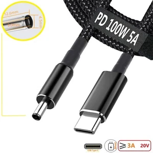 USB Type C to Laptop DC 4.5mm PD Power Charger Adapter Charging Cable converter - Picture 1 of 6