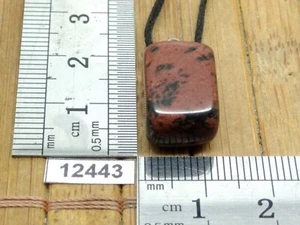 Pendentif OBSIDIENNE MAHOGANY + cordon reglable mineraux pierre lithotherapie - Imagen 1 de 1