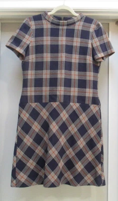 BROOKS BROTHERS TARTAN PLAID DRESS SIZE 8 WOOL BLEND - Image 1 of 4