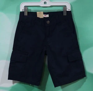 NWT Levi's Boys Blue Adjustable Waistband Cargo Shorts Size 7R - Picture 1 of 2