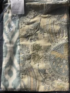 (1) Pottery Barn Aisha bestickter Lendenkissenbezug 14 x 20 Zoll - NEU - Bild 1 von 3