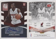 2014-15 Panini Donruss Bronze Die-Cuts /25 James Ennis #18 Rookie Auto RC