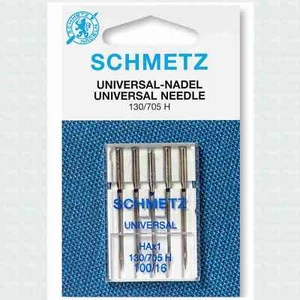 Schmetz Needles - Universal, Size 100/16 - Hangsell pack of 5 needles - Picture 1 of 2