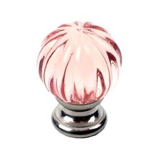 Lot Of 9 Century 18409 Tahoe 1-1/4" Round Cabinet Knobs Polished Chrome/Rose