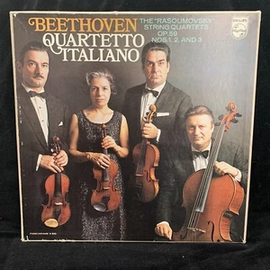 BEETHOVEN Middle String Quartets - QUARTETTO ITALIANO - PHILIPS ST 3LP. - Picture 1 of 9