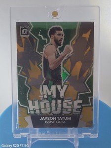 JAYSON TATUM 2022-23 DONRUSS OPTIC " MY HOUSE"  BOSTON Gold Prizm 06/10 SSP 🏀