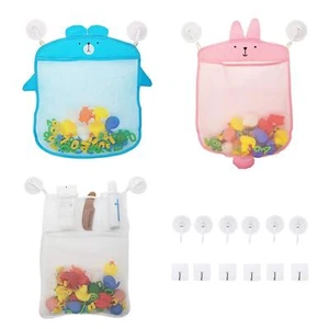 Soporte de juguete de baño extra duradero para almacenamiento de juguetes de baño incluye 3 x juguete de baño de malla original... - Imagen 1 de 7