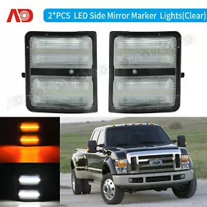 Dual-Row LED Side Mirror Signal Light For 08-16 Ford F250 F350 F450 Super Duty - Picture 1 of 7