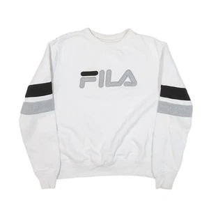 FILA Sweatshirt White Crew Neck Womens XS - Picture 1 of 6