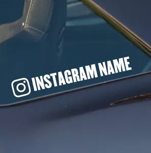 Instagram Sticker Your Name Custom Social Media Personalised Business Decal 1x - Picture 1 of 5