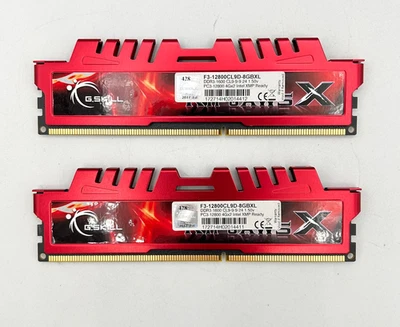 G.Skill RipJaws X 8GB 4GB x 2 DDR3 1600MHz F3-12800CL9D-8GBXL Gaming RAM - Image 1 of 2